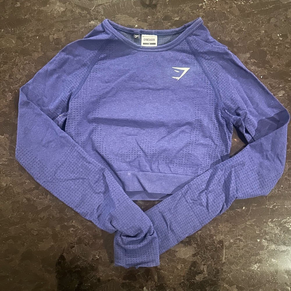 Gymshark Violet Seamless Long-Sleeve Cropped Top